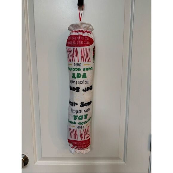 Handmade Plastic Bag Holder- This year I want a fat bank account - Picture 1 of 1